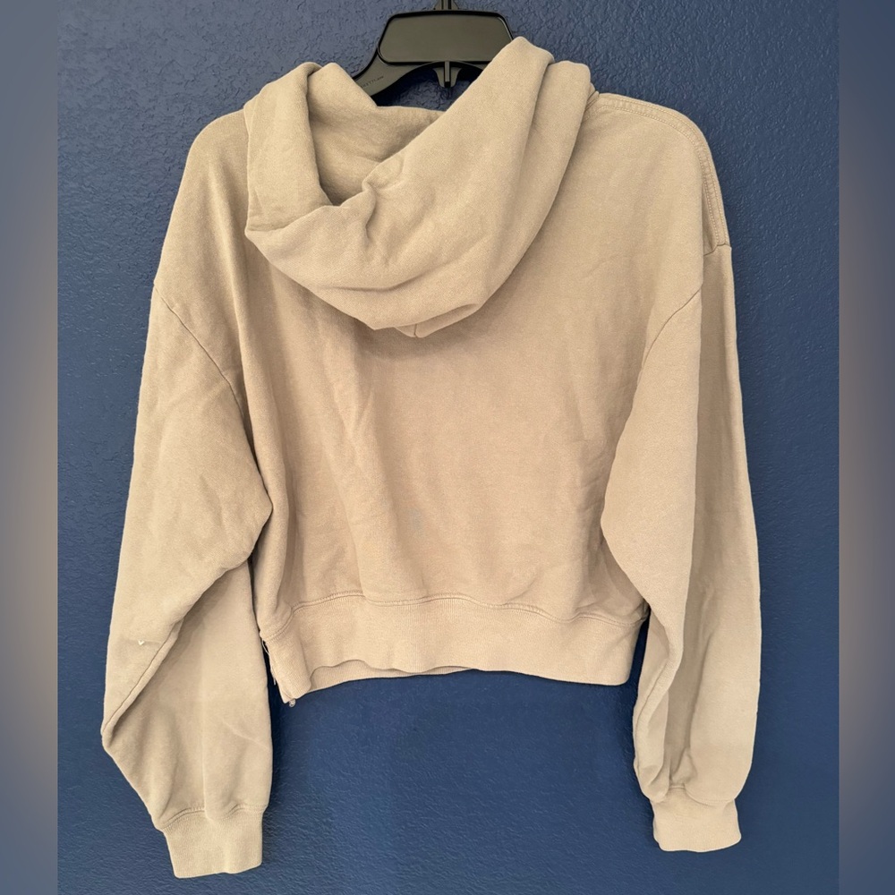 Sporty & Rich Women’s Cream Cotton Hoodie Size Small - Picture 4 of 7